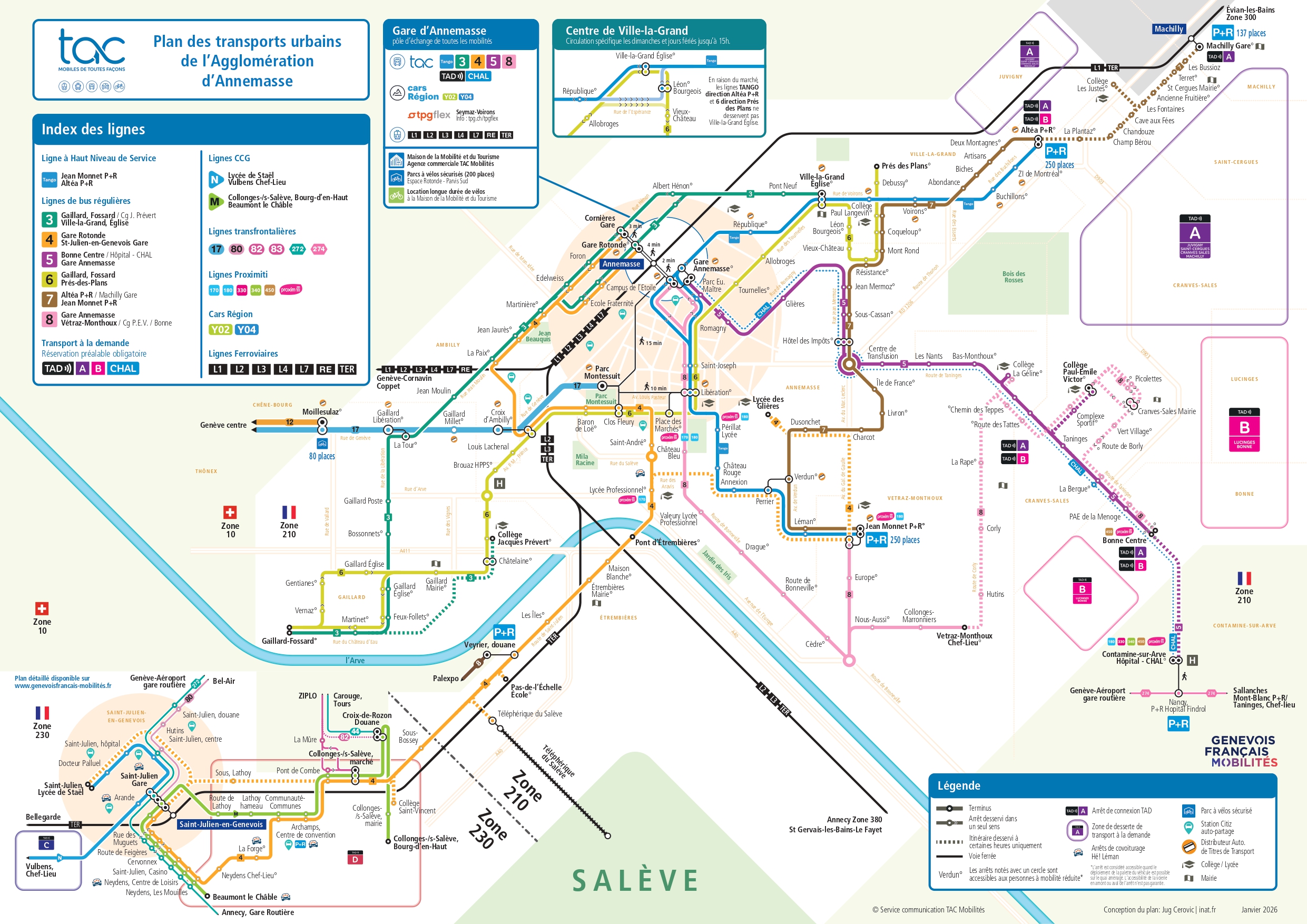 Plan de réseau - janvier 2026