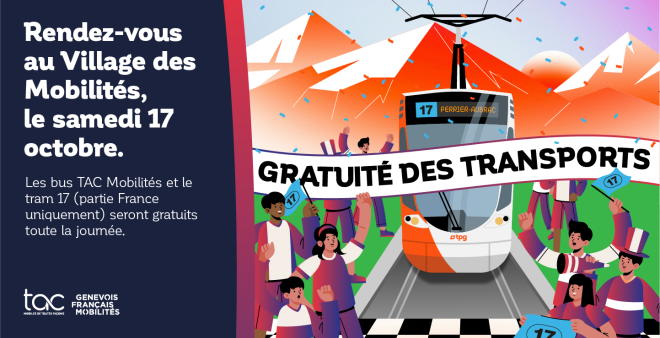 Inauguration du tram 17 - Village des mobilités