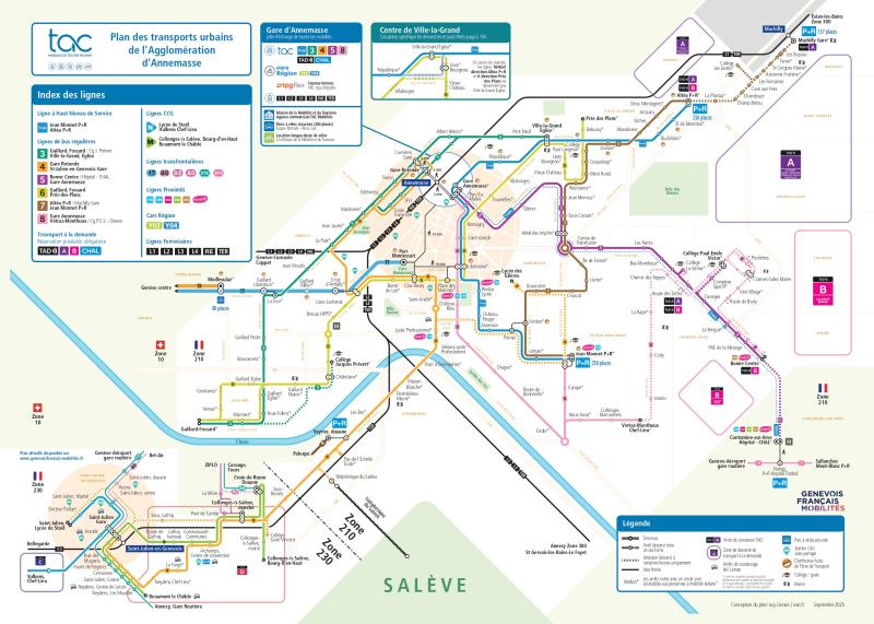Plan du réseau à partir du 1er septembre