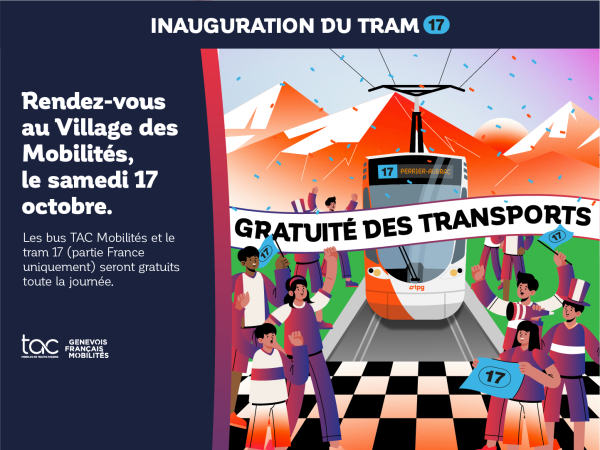 Inauguration du tram 17 - Village des mobilités